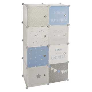 Rangement avec Penderie Bleu - Atmosphera For Kids