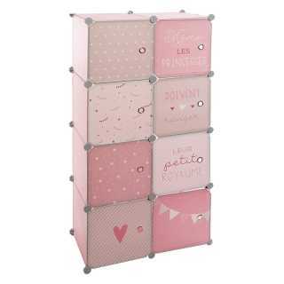 Rangement avec Penderie Rose - Atmosphera For Kids