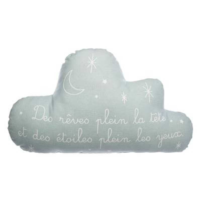 Coussin en forme de nuage phosphorescent gris clair Atmosphera For Kids Coussin en forme de nuage phosphorescent gris clair Atmosphera For Kids