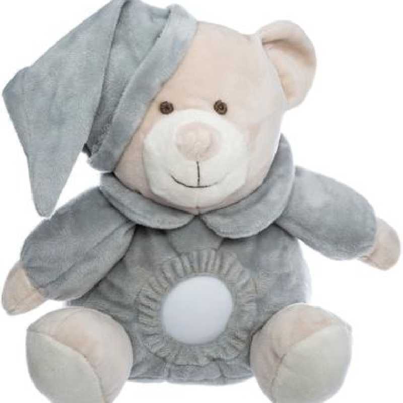 Veilleuse Doudou Ours doux Gris Atmosphera For Kids