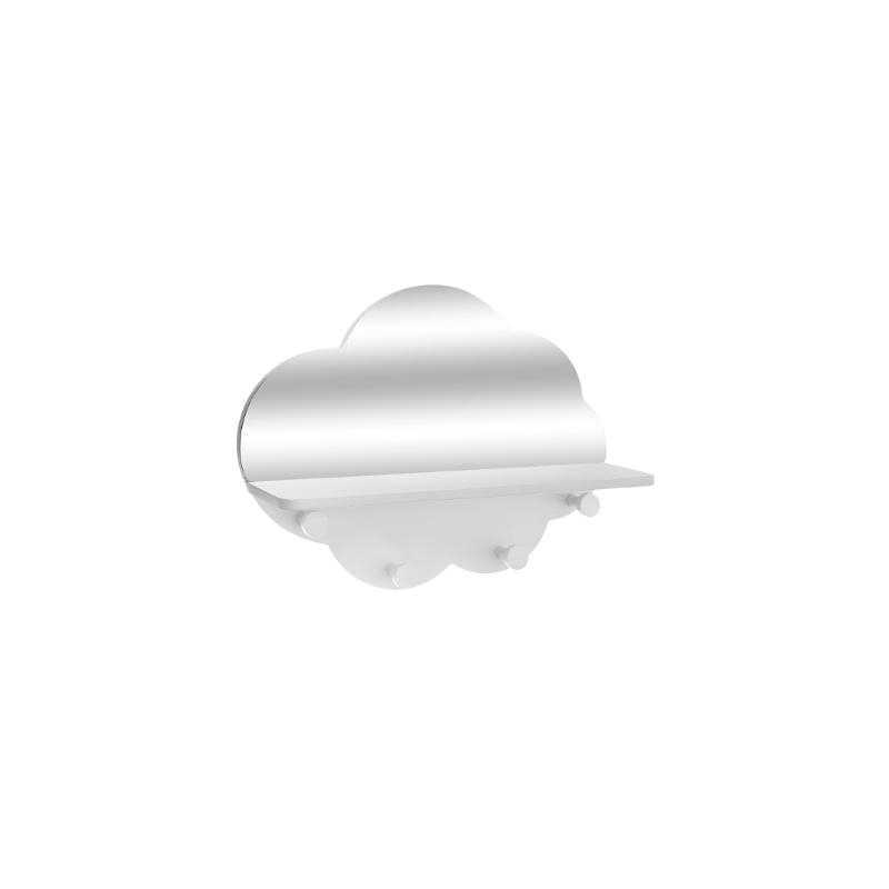 Patère en Forme de Nuage avec Miroir Blanc Atmosphera For Kids Patère en Forme de Nuage avec Miroir Blanc Atmosphera For Kids