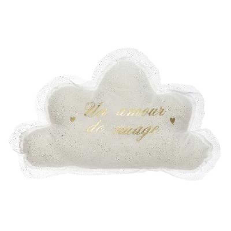 Coussin en Forme de Nuage Tulle Blanc Atmosphera For Kids Coussin en Forme de Nuage Tulle Blanc Atmosphera For Kids