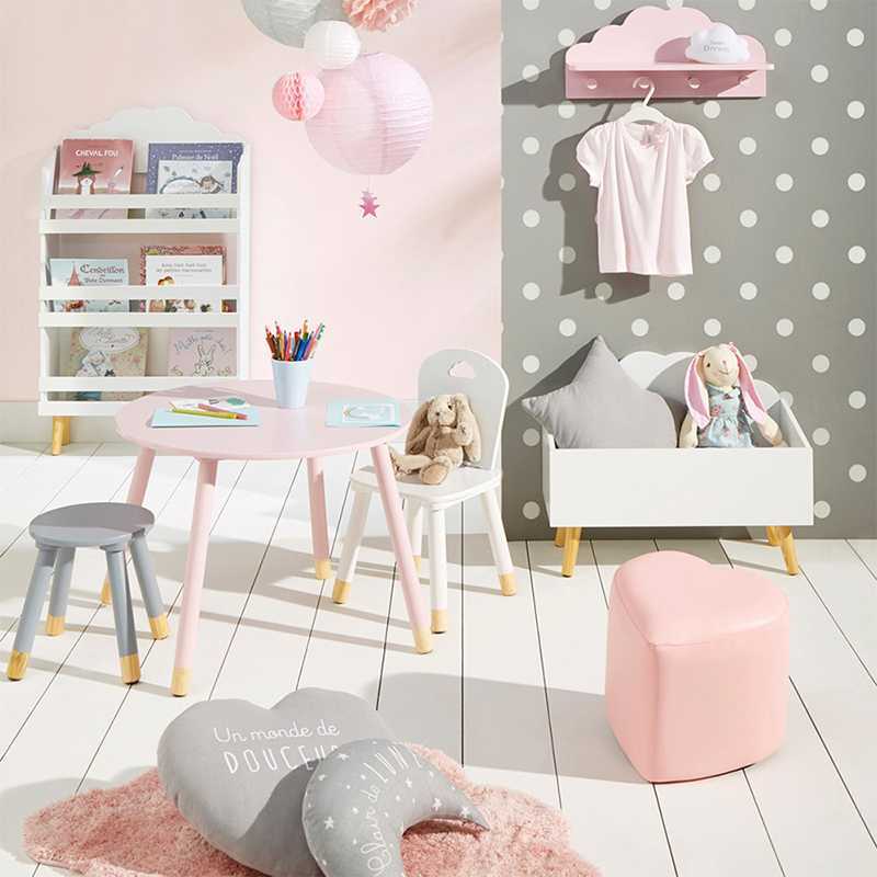 Coffre à jouets en bois Nuage Blanc - Atmosphera For Kids