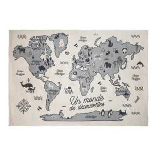 Tapis Carte Du Monde - Atmosphera For Kids