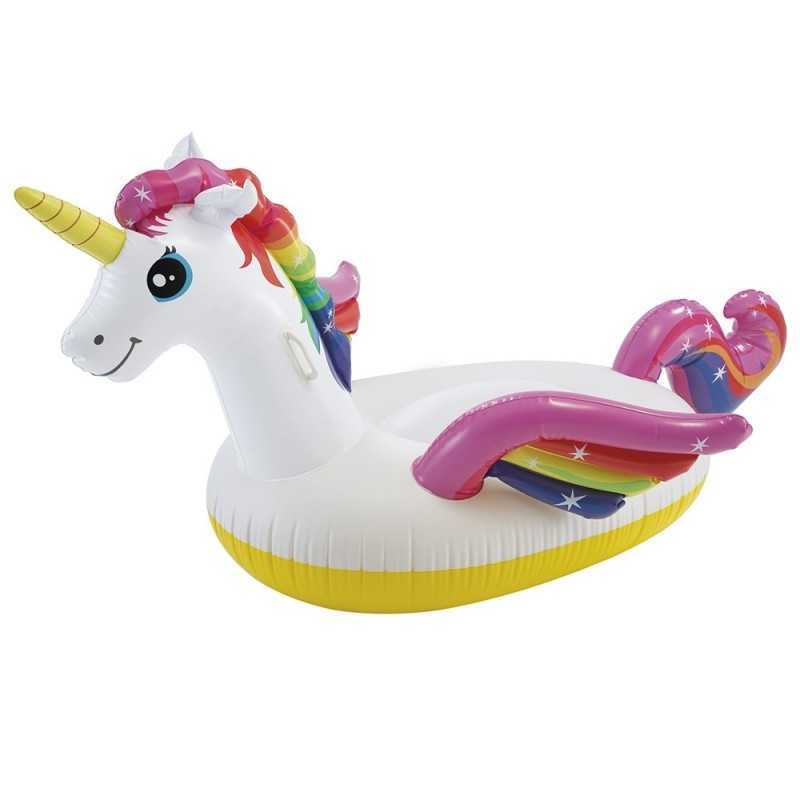 Matelas gonflable en forme de licorne a chevaucher Matelas gonflable en forme de licorne a chevaucher