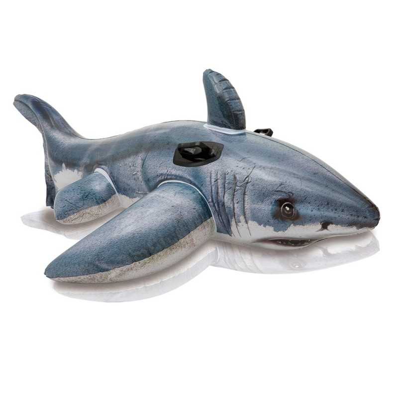 Requin gonflable Blanc a Chevaucher Intex Requin gonflable Blanc a Chevaucher Intex
