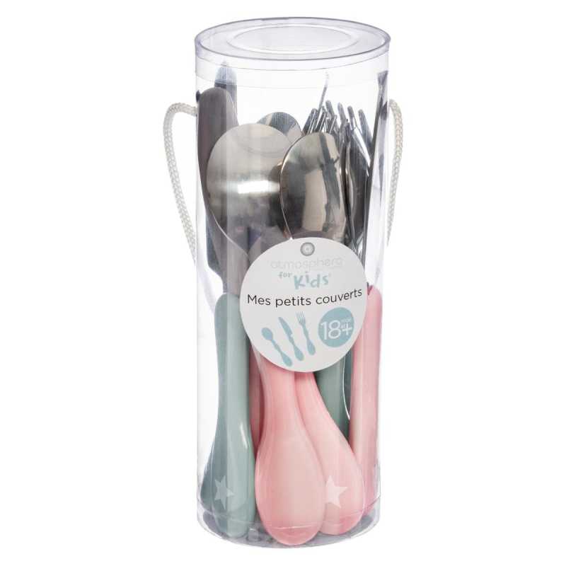 Ensemble de Couverts Rose & Bleu 12 Pièces Atmosphera For Kids Ensemble de Couverts Rose & Bleu 12 Pièces Atmosphera For Kids