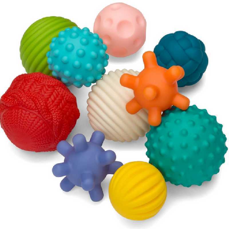 Balles sensorielles pour bébé - (Set de 5)