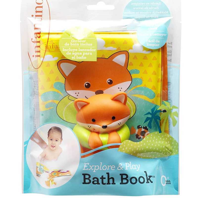 Livre De Bain avec Renard Aspergeur Infantino Livre De Bain avec Renard Aspergeur Infantino