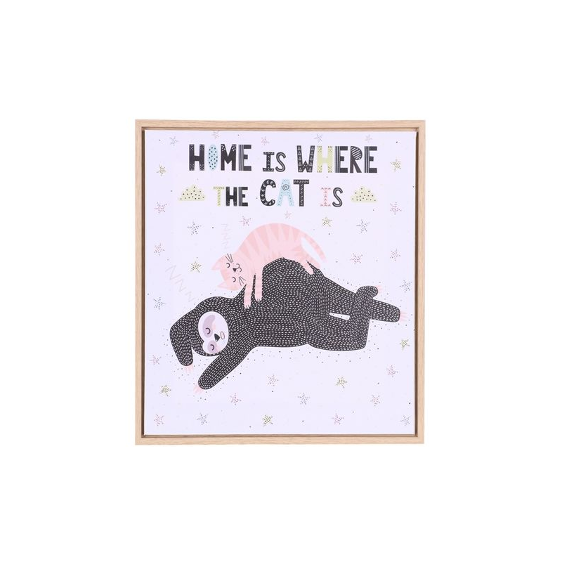 Toile de chambre pour enfant "Home Is Where The Cat Is" Judy Wild Toile de chambre pour enfant "Home Is Where The Cat Is" Judy Wild