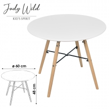 Table blanche pour enfant Judy Wild