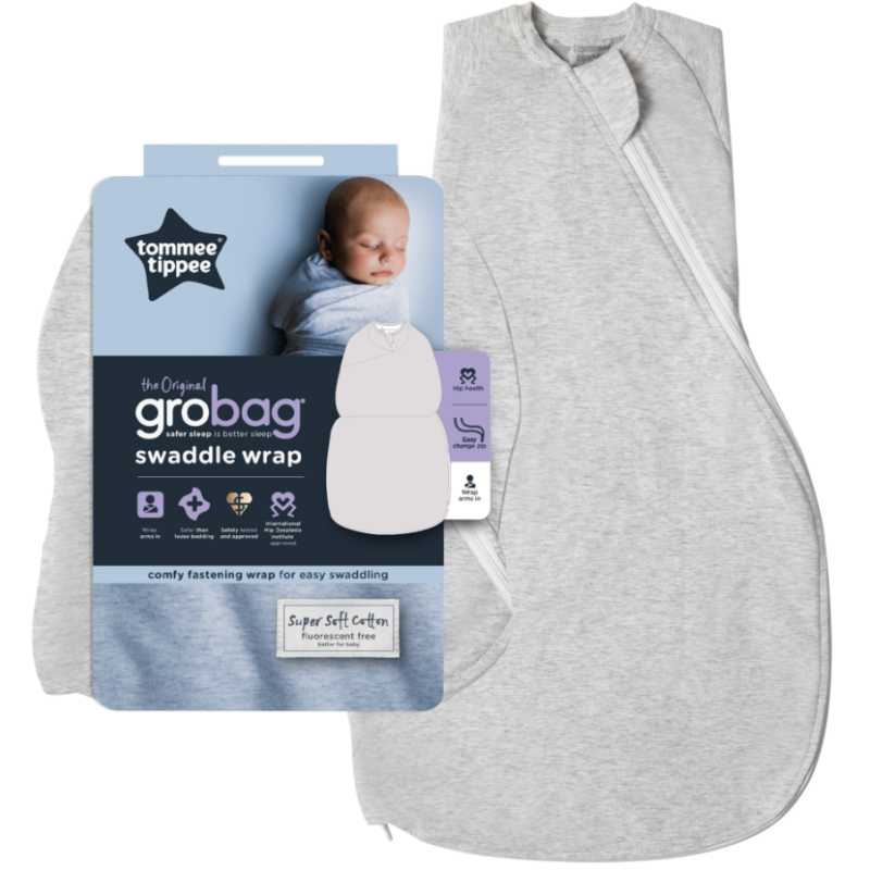 Lange d'emmaillotage Grobag Gris 0-3m Tommee Tippee