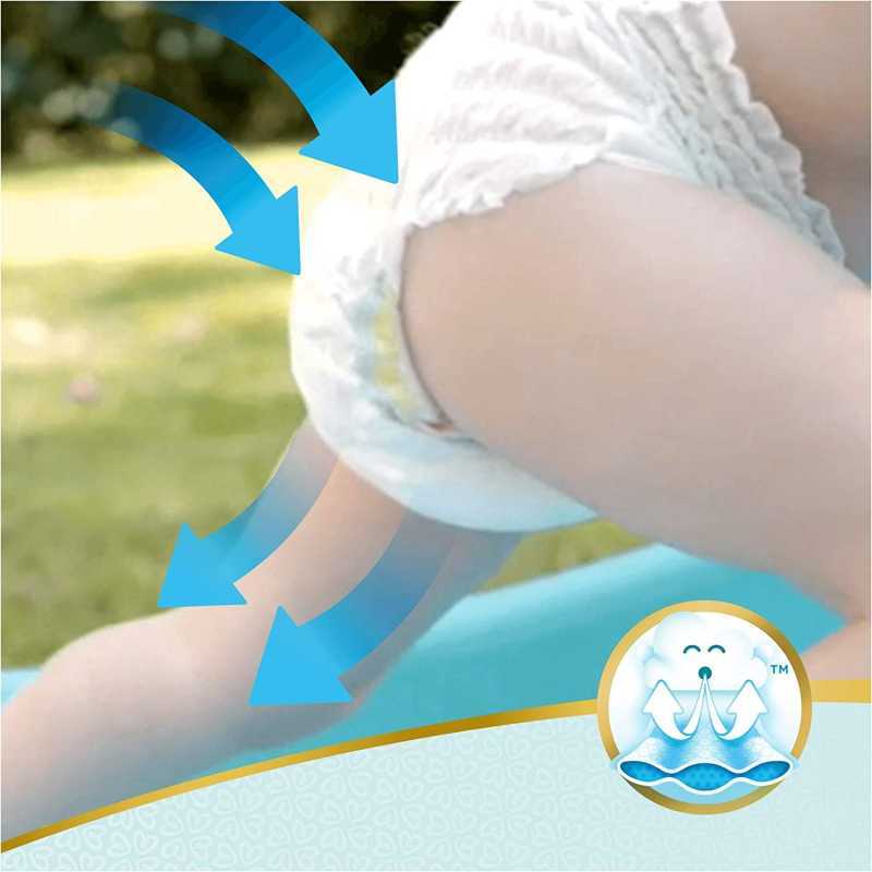 Pampers - Premium protection Nappy Pants - Couches Taille 6 (15kg+) - Pack 1 mois (x120 culottes)