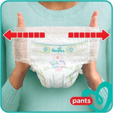 Pampers - Baby Dry Nappy Pants - Couches Taille 7 (17kg+) - Pack 1 mois (x112 culottes)