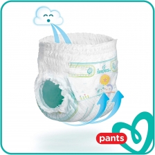 Pampers - Baby Dry Nappy Pants - Couches Taille 4+ (9-15kg) - Pack 1 mois (x152 culottes)