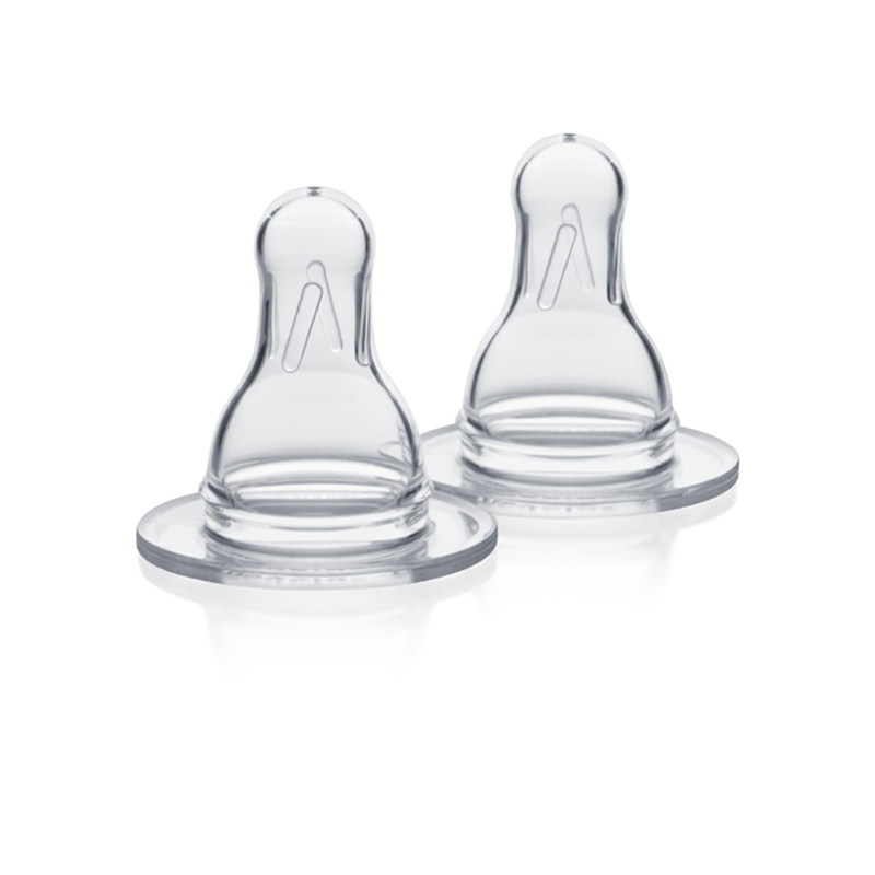 Lot de 2 tétines silicone debit lent S Medela