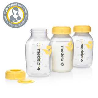 Lot de 3 biberons pour lait maternel 150ml - Medela