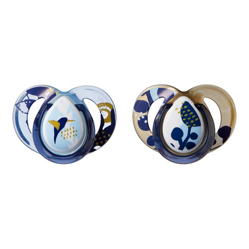 Lot de 2 sucettes Moda Oiseau 6-18 mois Tommee Tippee Lot de 2 sucettes Moda Oiseau 6-18 mois Tommee Tippee