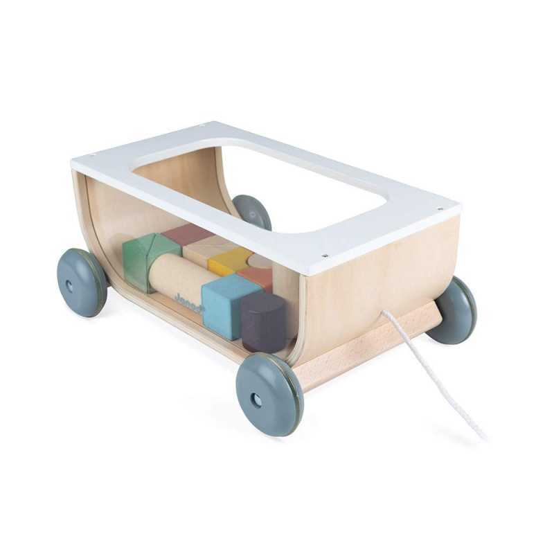 Chariot de Cubes Sweet Cocoon en bois Janod