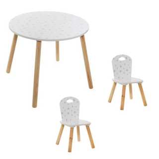 Set de table douceur avec 2 chaises motif etoiles Atmosphera