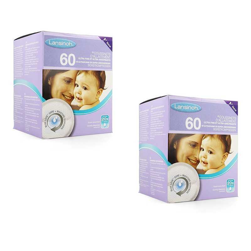 Lot de 120 coussinets d'allaitement jetables Lansinoh Lot de 120 coussinets d'allaitement jetables Lansinoh