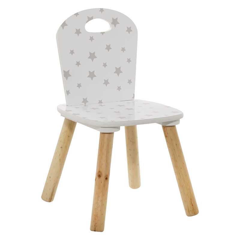 Chaise enfant douceur etoiles Blanc Atmosphera