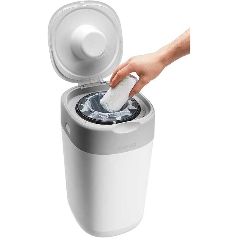 Lot de 3 recharges pour poubelle à couches Simplee Tommee tippee SANGENIC  en plastique recyclé - blanc, Puériculture