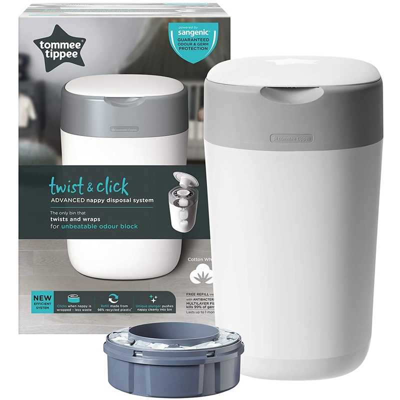 TOMMEE TIPPEE Recharges poubelle à couches Twist & click x18 pas cher 