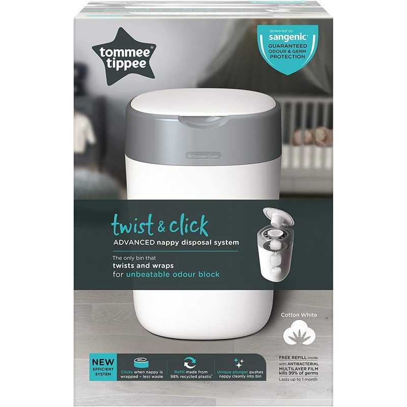 Tommee Tippee Poubelle à Couches Twist & Click S…
