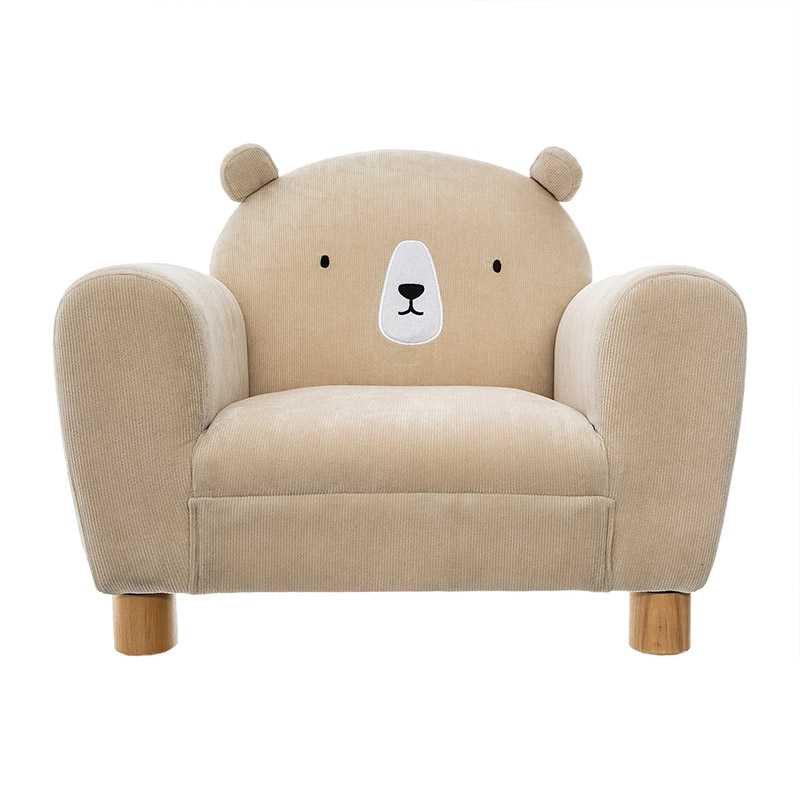 Fauteuil Enfant avec Oreilles d'Ours Beige - Atmosphera For Kids