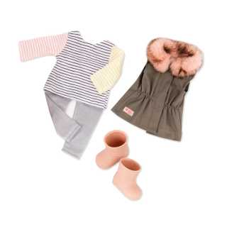 Tenue classique Doudoune kaki Our Generation