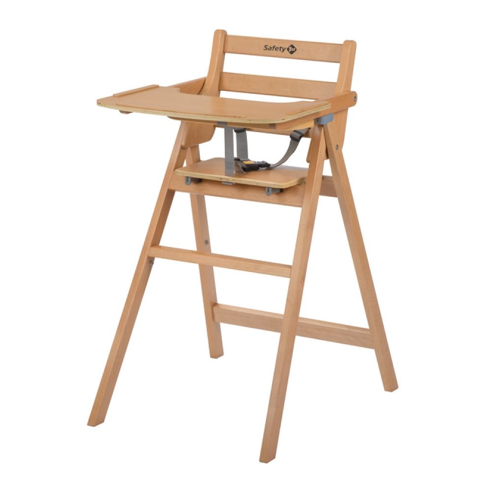 Chaise haute pliante en bois Nordik Naturel de Safety 1st Chaise haute pliante en bois Nordik Naturel de Safety 1st