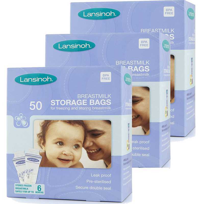 Lot de 150 sachets de conservation de lait maternel Lansinoh Lot de 150 sachets de conservation de lait maternel Lansinoh