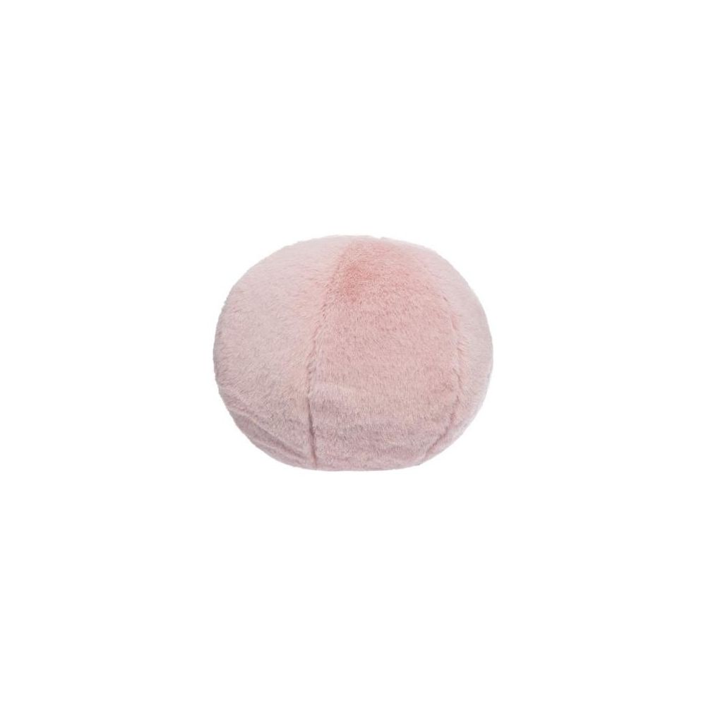 Coussin décoratif balle fourrure Rose Coussin décoratif balle fourrure Rose