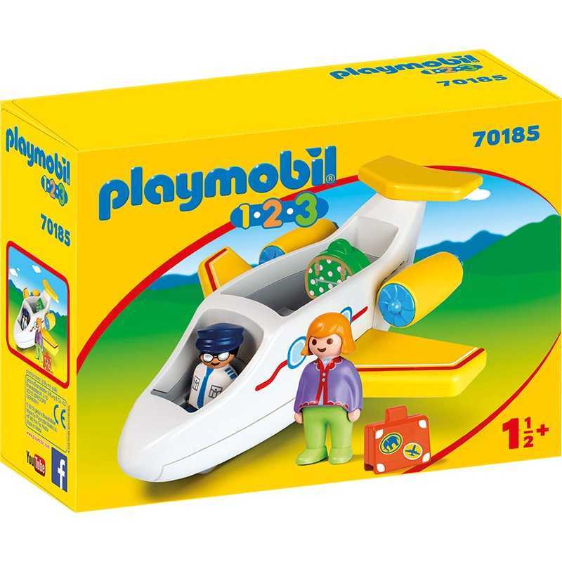 Avion avec ensemble de jeu pour passagers Playmobil