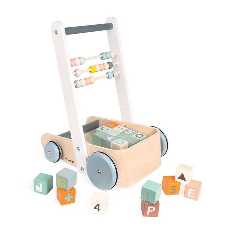 Chariot De Marche Cubes Abc Sweet Cocoon Janod Chariot De Marche Cubes Abc Sweet Cocoon Janod