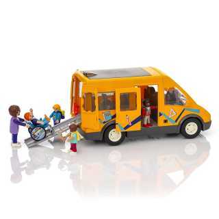 Van Scolaire avec rampe déployable Playmobil