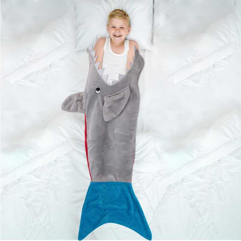 Plaid Requin 56x132cm Home Deco Kids Plaid Requin 56x132cm Home Deco Kids