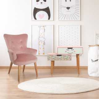 Fauteuil Helsinki enfant Rose - Home Deco Kids