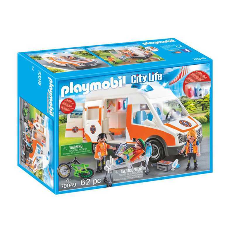 Ambulance Playmobil City avec Lumière et Sons