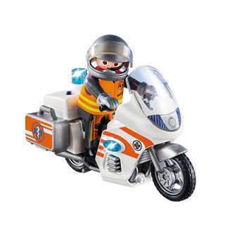 Moto d'urgence avec voyant LED Playmobil City