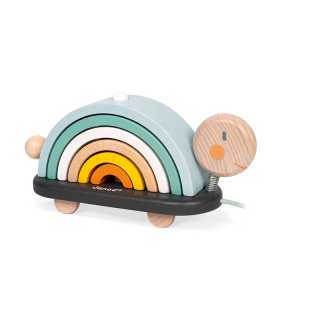 Tortue Arc-en-Ciel Sweet Cocoon en Bois - Janod
