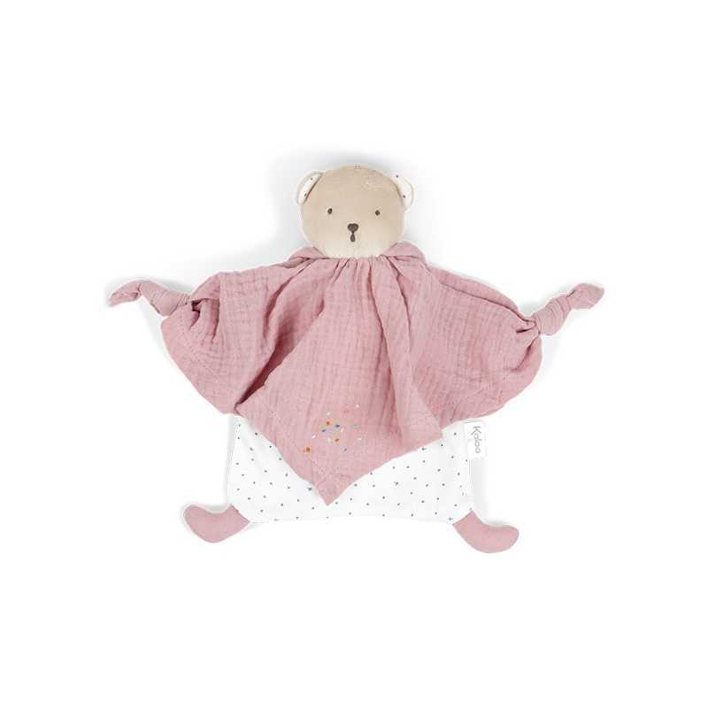 Ours doudou en coton bio rose Kaloo Ours doudou en coton bio rose Kaloo