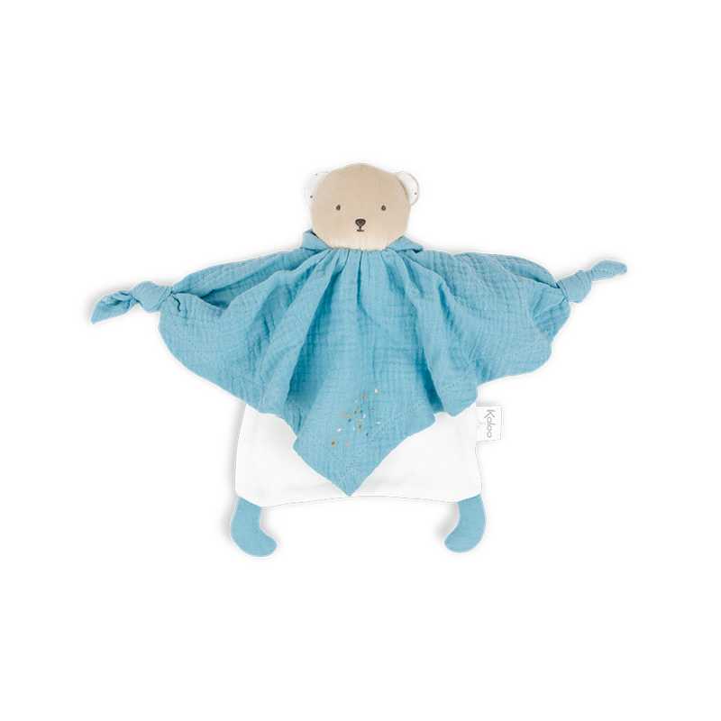 Ours doudou en coton bio bleu Kaloo Ours doudou en coton bio bleu Kaloo