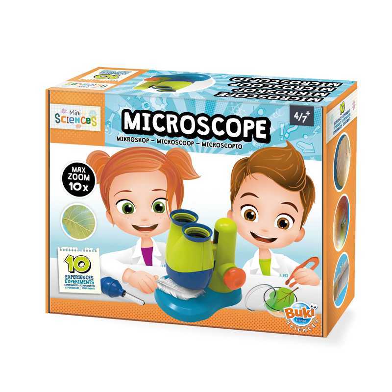 Mini sciences Microscope 10 expériences 4+ - Buki