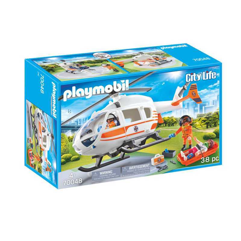 Hélicoptère avec équipe médical Playmobil City