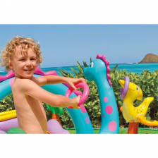 Aire de jeu aquatique gonflable Dinoland 333 x 229 x 112 - Intex