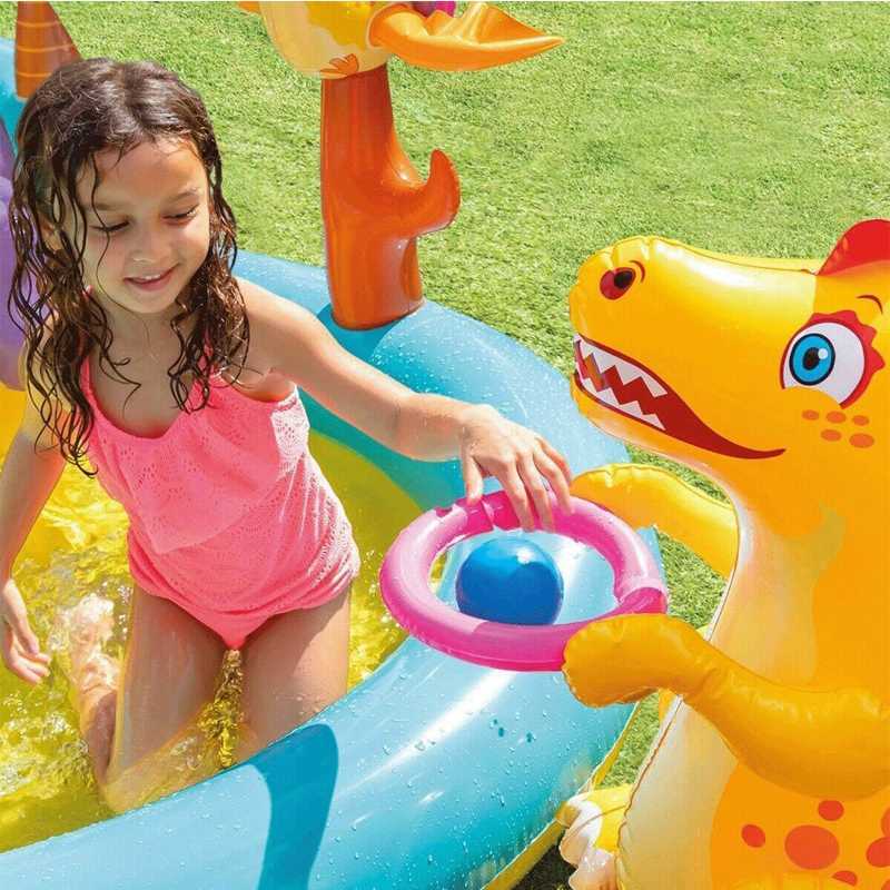 Aire de jeux gonflable pour enfants, tapis de jeu de salon pour garçons et  filles pour 3 4 5 6 7 8 ans garçons filles dinosaures, piscine hors-sol,  Benobby Kids