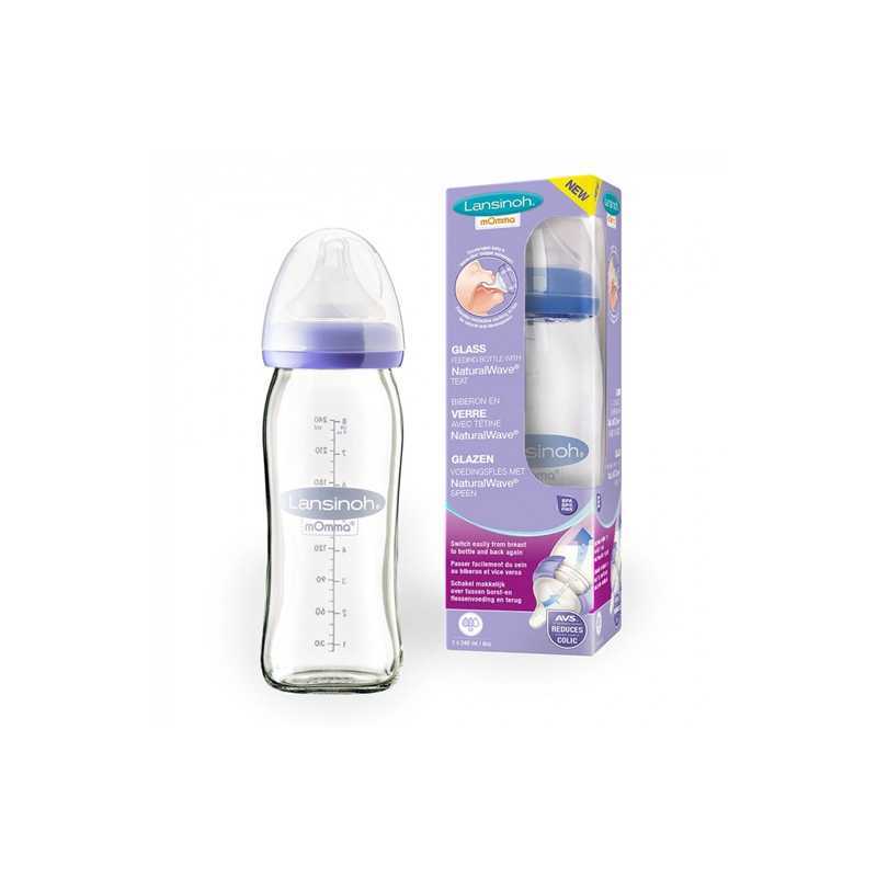 Biberon en verre 240 ml Lansinoh Biberon en verre 240 ml Lansinoh