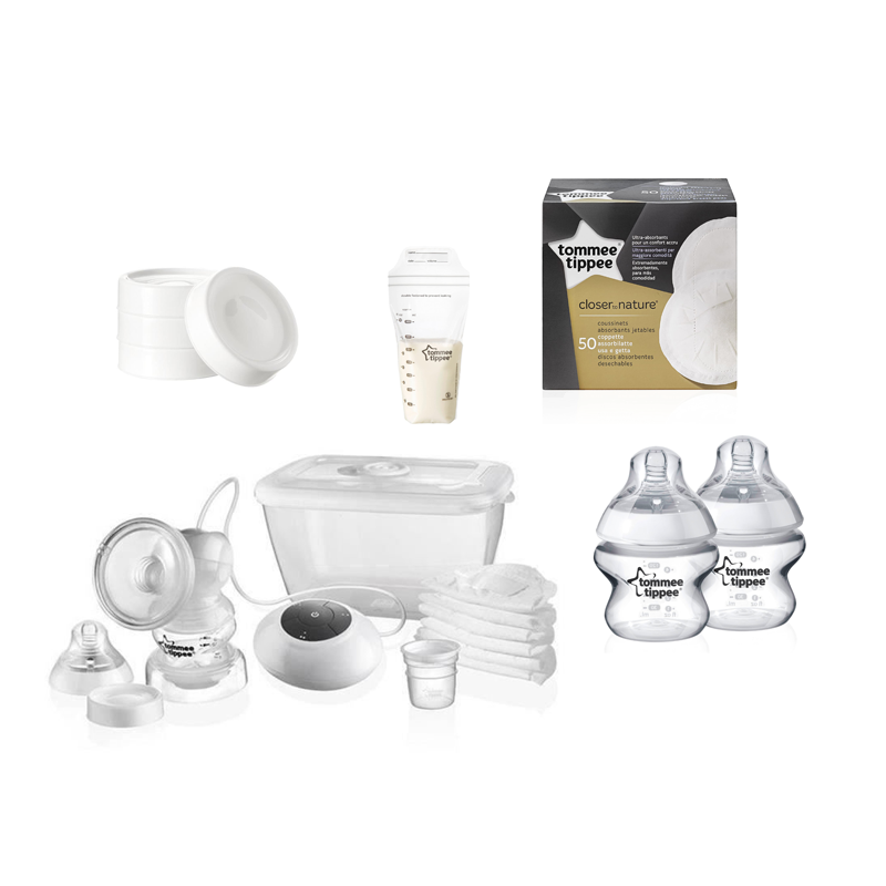 Tommee Tippee Kit allaitement avec tire-lait électrique Tommee Tippee Kit allaitement avec tire-lait électrique